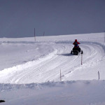 snow mobile ski tour in italy